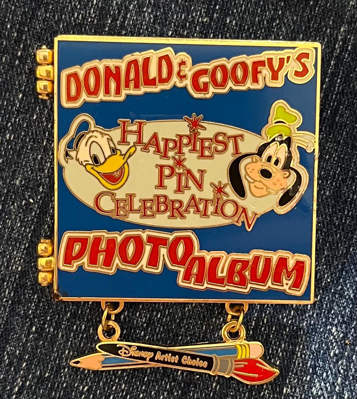 Disney Donald and Goofy AP Pin LE 1000 ~ Vintage 2005 ~ Dangle and