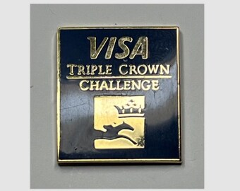 Triple Crown Horse Racing Pin ~ Sponsor ~ VISA