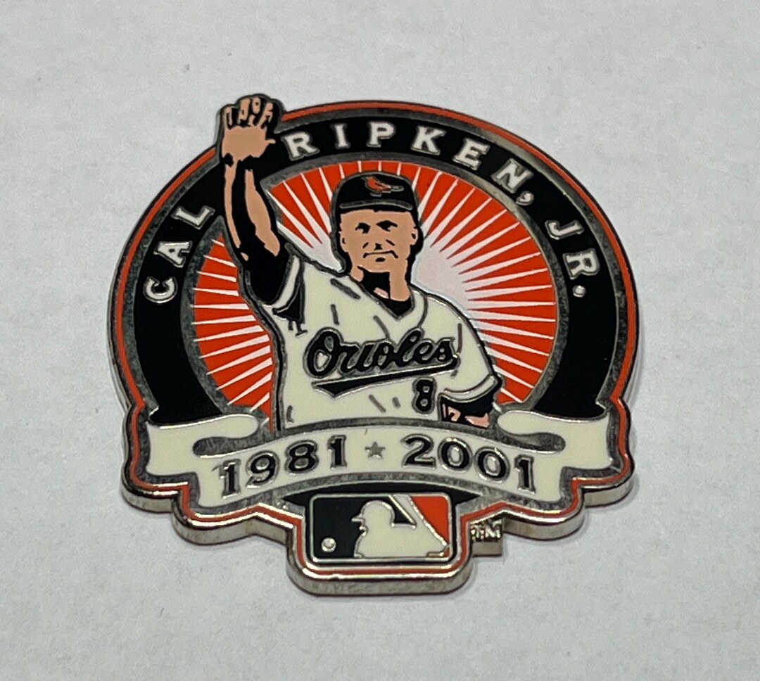 【MLB×カル・リプケン.Jr】［イラスト］ver.ピンズ 2001 Cal Ripken Jr. 1981-2001 ~ Baltimore Orioles ~ Lapel Pin