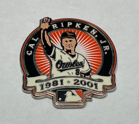 2001 Cal Ripken Jr. 1981-2001 ~ Baltimore Orioles ~ Lapel Pin