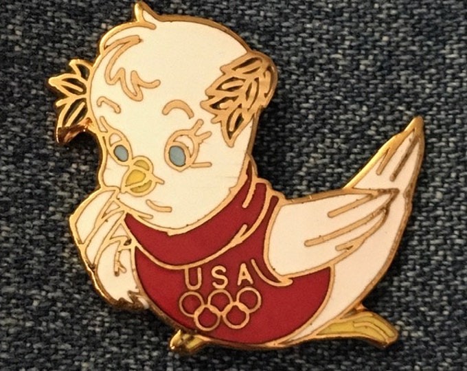 1988 Seoul Olympic Pin ~ Scooter the Dove ~ Image 2 of 4 from Hanna-Barbera Olympikids Cartoon Collection