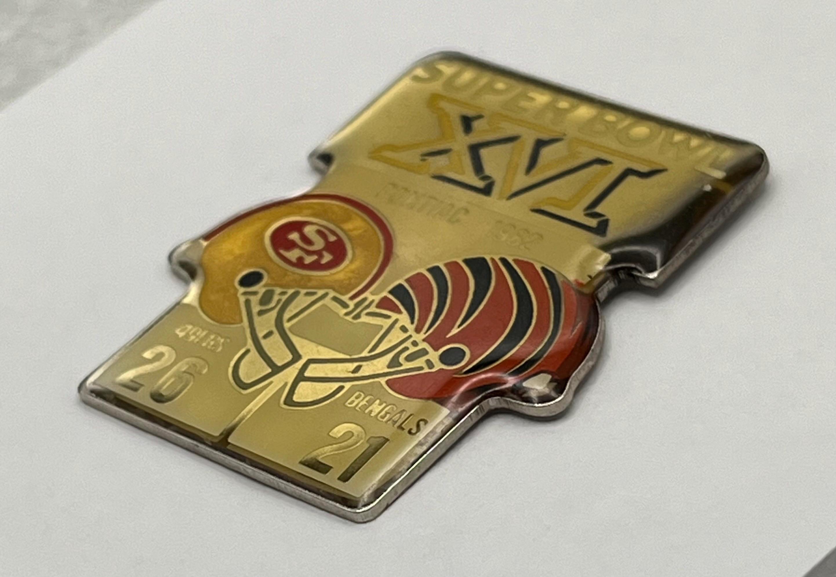 Super Bowl XVI Lapel Pin ~ 16 ~ San Francisco 49ers World
