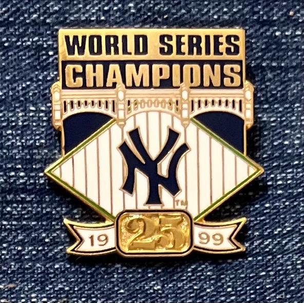 New York Yankees 1999 Champions World Series Vintage Pin ~ MLB