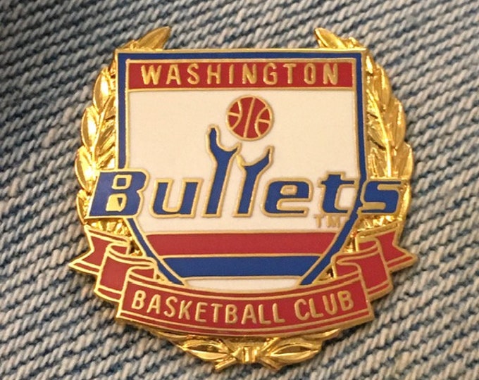 Washington Bullets Pin ~ Basketball Club ~ 1994 ~ NBA ~ by Peter David Inc.