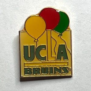 UCLA Bruins 1990&#39;s Vintage Pin ~ Balloons ~ By Gift Creations ~ On Card ~ University of California