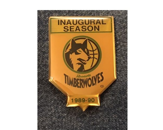 Minnesota Timberwolves Pin~Inaugural Season 1989-90~NBA~Basketball~by C.P. & D.