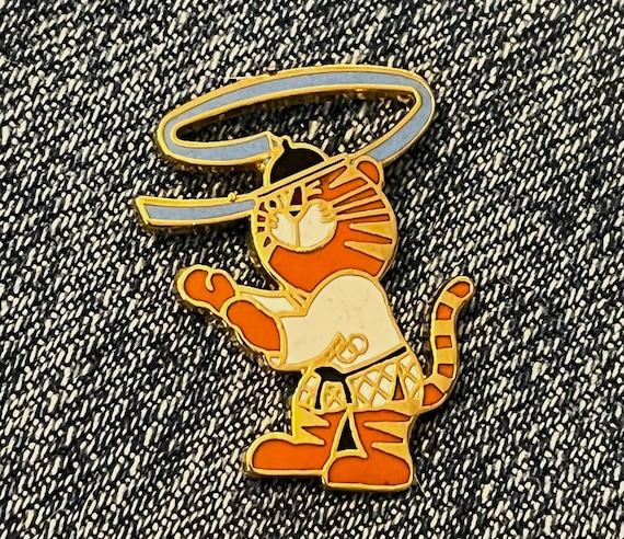 Judo Olympic Pin ~ 1988 Seoul ~ Mascot ~ Hodori the Siberian Tiger
