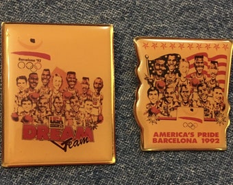 1992 Barcelona Olympic Dream Team ~ Lot of 2 ~ Basketball Collection Set ~ '92 Games & USA Logos
