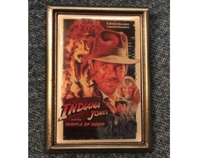 Indiana Jones Poster Pin - Temple of Doom ~ Disney ~ 5107
