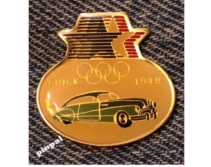 Olympic 1984 Los Angeles Sponsor Pin ~ Commemorative ~ 1948 Buick ~ Cars Auto