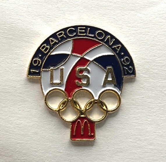1992 Vintage Mcdonalds Olympic Sponsor Pin ~ Summer Games
