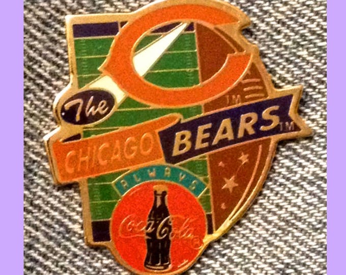 1994 Chicago Bears Pin ~ NFL ~ Football ~ Coca Cola Coke