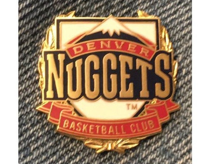 Denver Nuggets Pin ~ Basketball Club ~ Red ~ 1994 ~ NBA ~ by Peter David