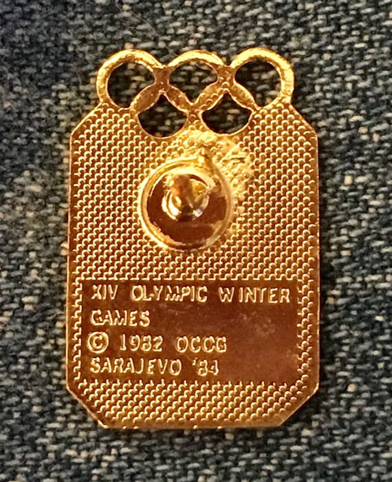 1984 サラエボ オリンピック ロゴ ピン ~ 第 14 回オリンピック冬季