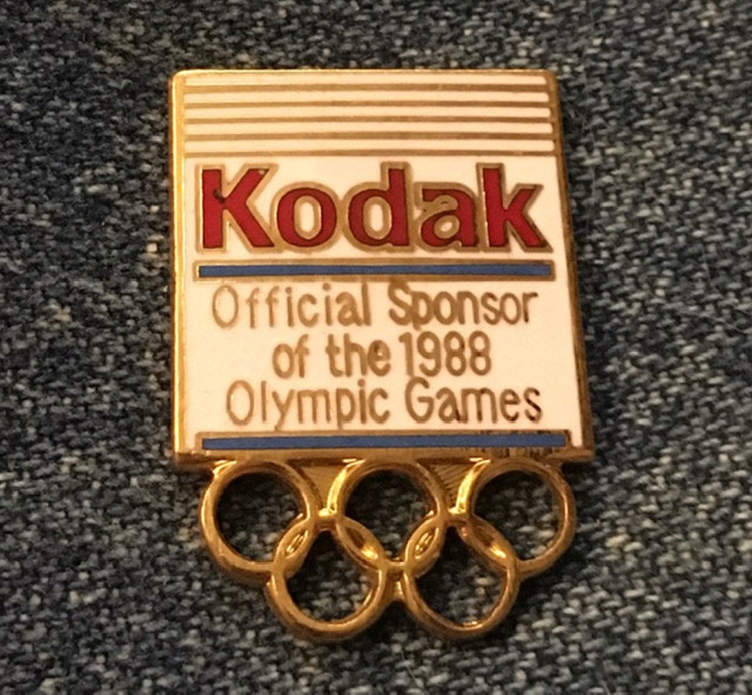 Kodak Lapel Pin 1988 Olympic Games Calgary Seoul - Etsy