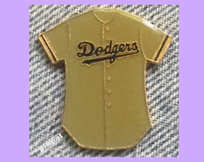 Los Angeles Dodgers Lapel Pin ~ 1985 Vintage ~ Peter David ~ MLB ~ Baseball Jersey ~ Away