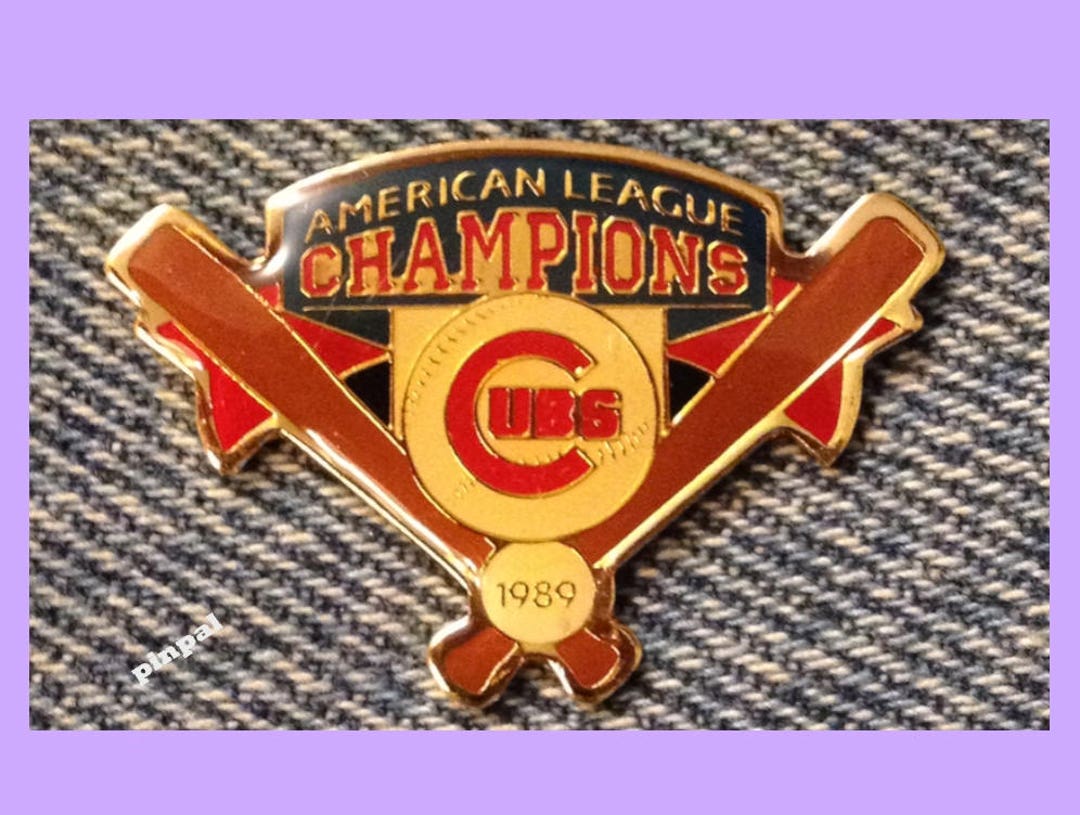1989 Chicago Cubs Lapel Pin American League Champions Vintage MLB