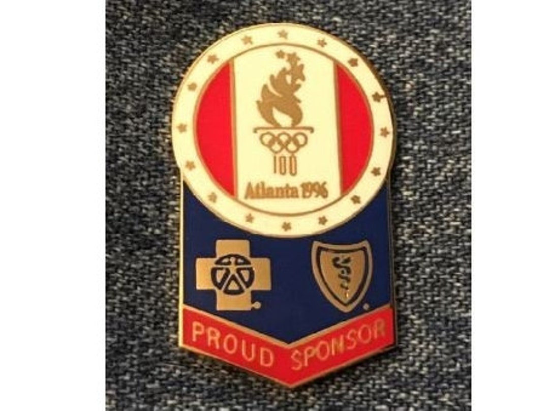 （レア）1996 PARK POLICEアトランタオリンピック記念　バッジ 1996 アトランタ オリンピック ラペルピン ~ 赤、白、青 ~ スポンサー