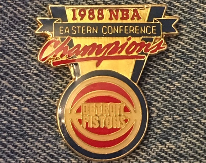 Detroit Pistons Pin ~ NBA ~ Basketball ~ 1988 Eastern Conference Champions ~ by Peter David Inc.