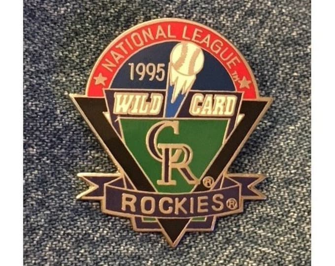 1995 Colorado Rockies  Pin ~ National League ~ Wild Card ~ MLB ~ Baseball ~ by Peter Davis Inc.