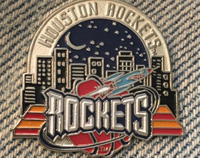 Houston Rockets Pin ~ Skyline ~ NBA ~ Basketball ~ Vintage 1995 by Imprinted Products