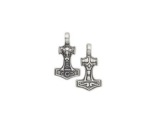 Pewter Pendant 44x24mm Thor/'s hammer 6694JD