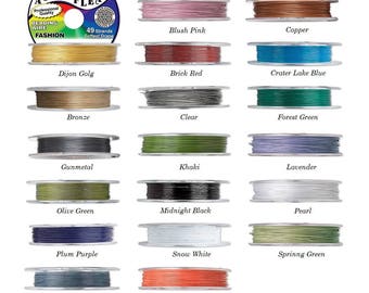 WR122 AccuFlex Beading Wire Clear over Stainless 21 Strand 100 ft. 0.024/"