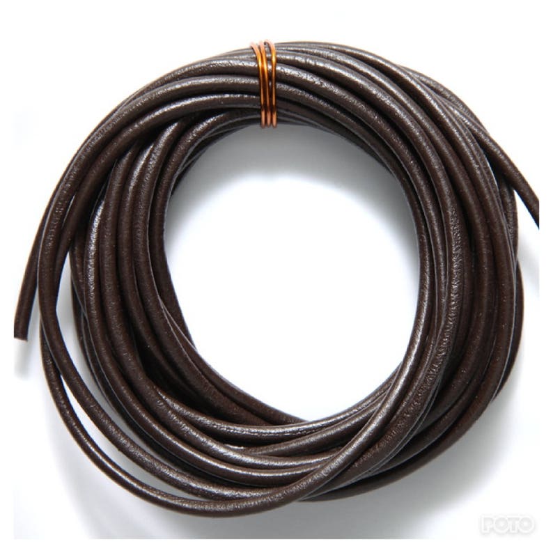 3mm Leather Round Lace Genuine Round Cord Leather 3mm - Etsy