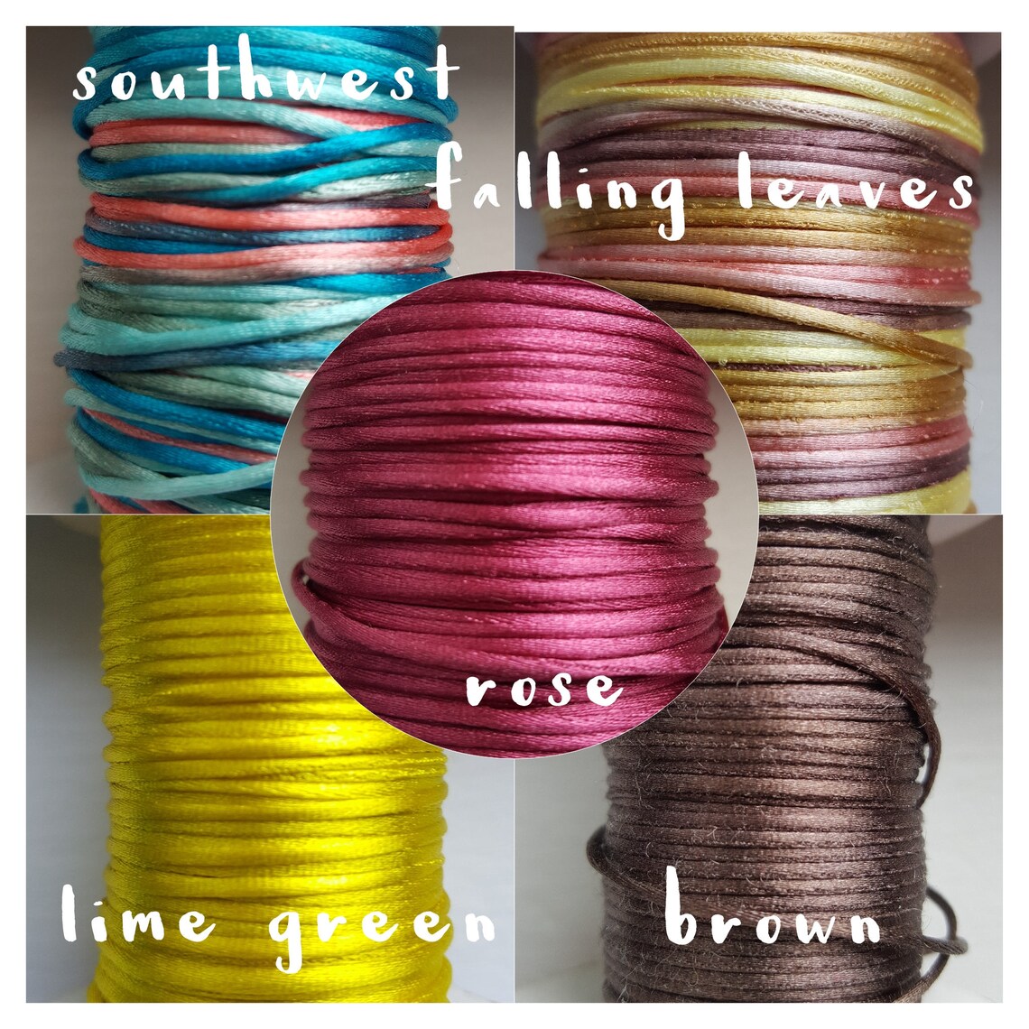 1mm round cord satin satinique cord round 1mm satin cord 1mm Etsy