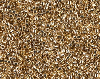5gr DIY Jewelry Bead Supply DB458 Galvanized Dark Green aka Nickel Plated Dyed Green Size 110 Miyuki Delica