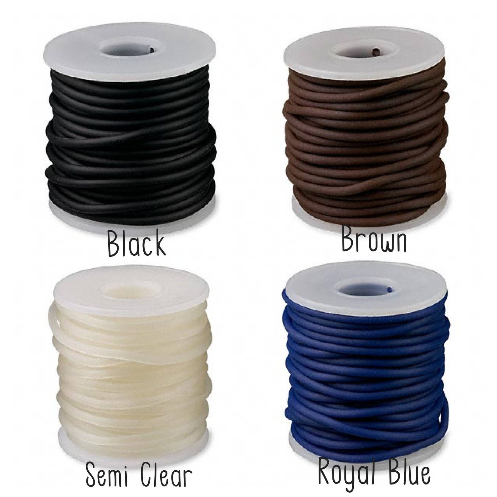 Synthetic Rubber Round Cord 2mm Synthetic Solid Rubber Cord Etsy