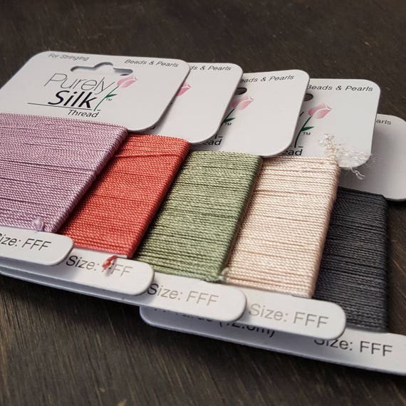 OO color white C black and dark grey. B O Purely genuine silk thread size A