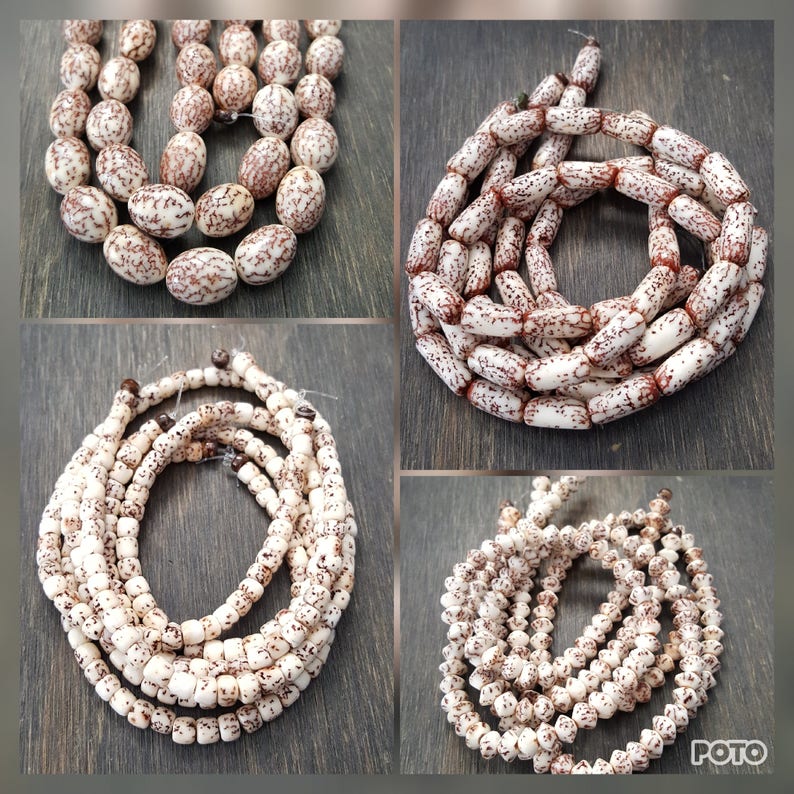 Betel Nut Beads Oval Double Cone Rondelle Tube 16 | Etsy