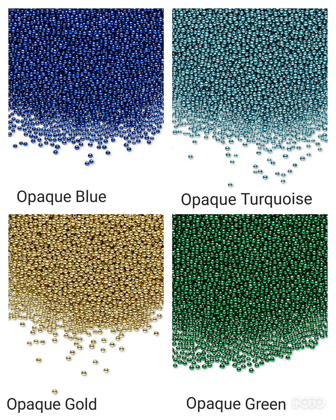 Microbeads Undrilled Glass Round Beads 1mm 15 Grams 0.52 Etsy