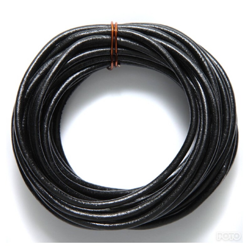 3mm Leather Round Lace Genuine Round Cord Leather 3mm - Etsy