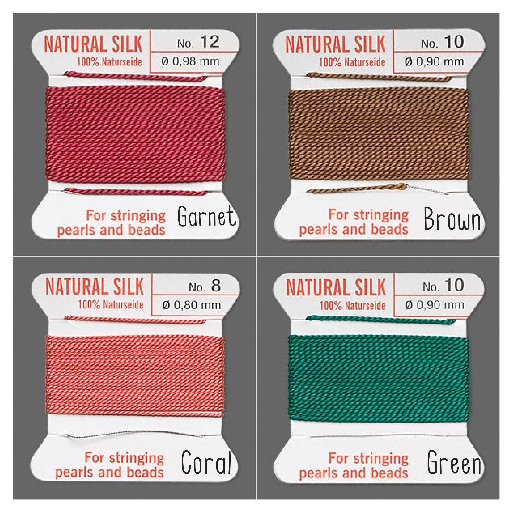 Natural Silk Thread Griffin Griffin Silk Thread for Stringing Etsy