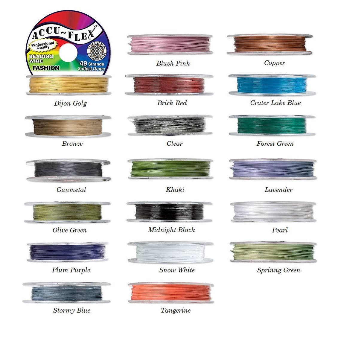Accuflex Beading Wire 49 Strands 49 Strands Accuflex Etsy
