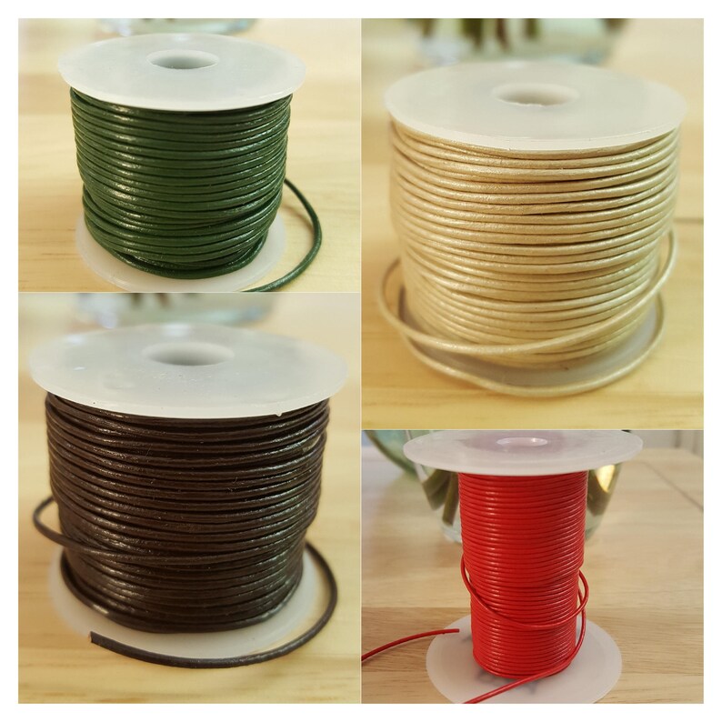1mm Leather Round Lace Round Cord Leather 1mm Genuine Round - Etsy