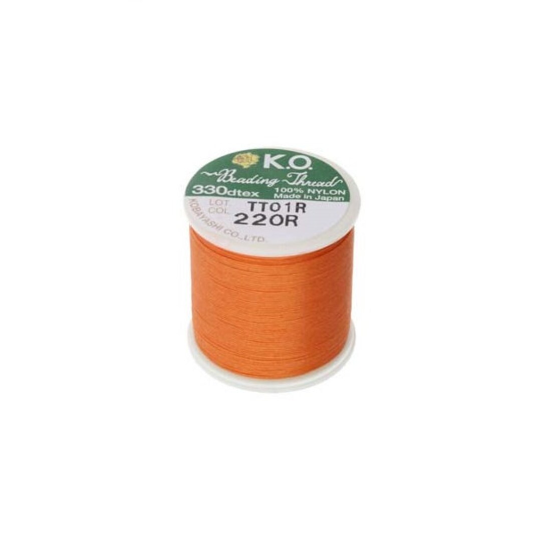 KO Beading Nylon Thread 330 DTEX 50 Meters 54.6 Yards Orange - Etsy