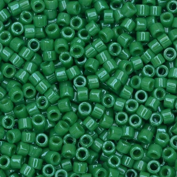 #11 7.5 grams DB2134 Delica Duracoat Seed Beads Opaque Azure Blue