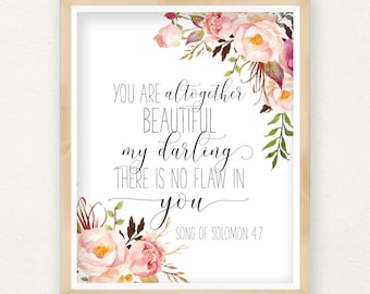 Song of Solomon 4 7 | Etsy