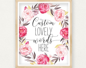 floral word art etsy floral words