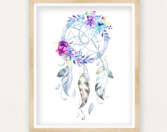 Aspiration catcher print Etsy image about Legend of the Dreamcatcher Printable named Aspiration catcher print Etsy