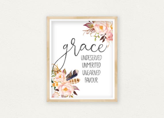 Scripture Wall Art Grace Undeserved Unmerited Unearned Favour Etsy scripture-wall-art-grace-undeserved-unmerited-unearned-favour-etsy