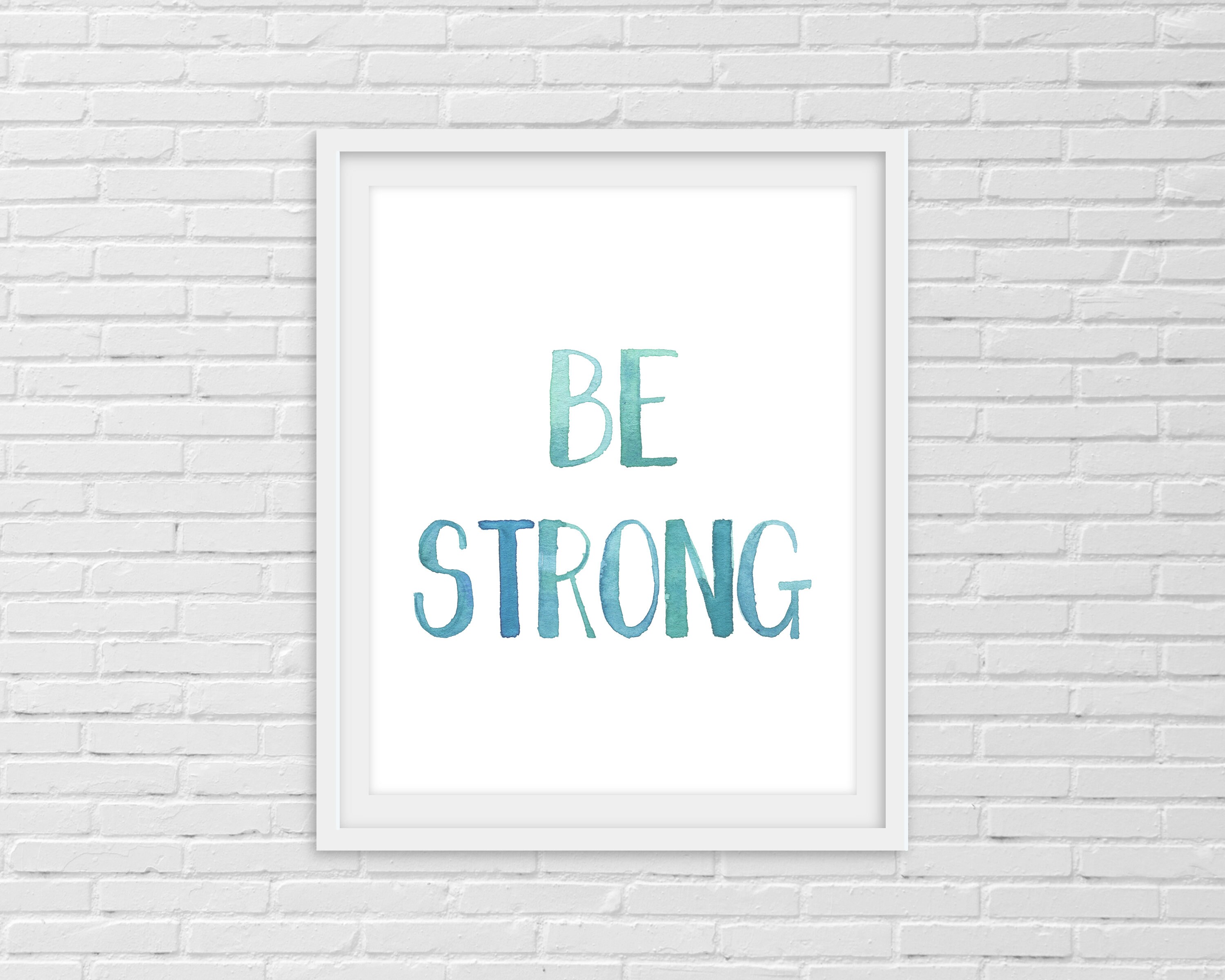 Be Brave Be Kind Be Strong Be You Printable Boys Room Decor | Etsy