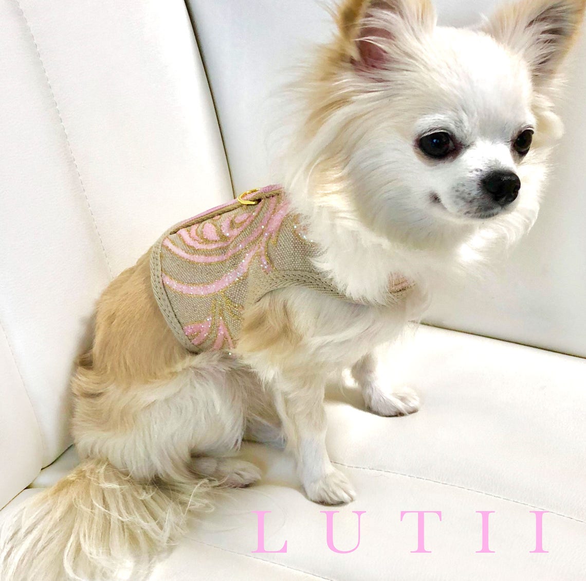 Dog Harness Pink Vest Harness Small Dog Harness Yorkie Tiny Etsy