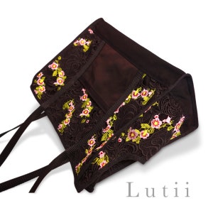 summer dog tote, dog bag, dog tote bag, dog purse, pet tote, airy fabric non-overheating, Lux lace sheer pet carrier-handmade by Lutii. image 4
