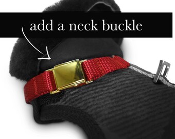 ADD BUCKLE!- metal buckle for dog harness, small metal buckle, safety buckle, neck buckle, handmade by Lutii.
