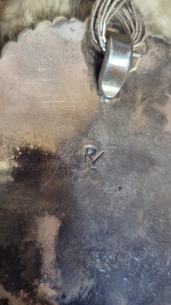 Zuni Pendant with Apache Dancer Inlay Pendant on … - image 2