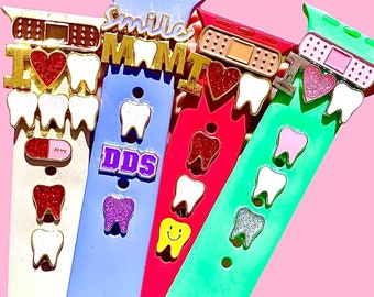 Medical & Dental Smartwatch Charms | Nurse Doctor Dentist Gift | Healthcare Watch Band Accessories | Cute Charm | Healthcare Gifts